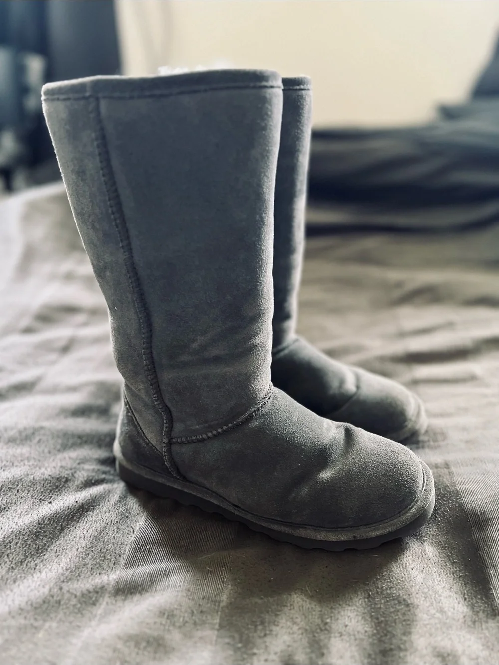 Bearpaw Elle Tall Women’s Boots in Grey